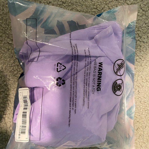 Cut Out High Waisted Purple Bikini - Picture 3 of 4